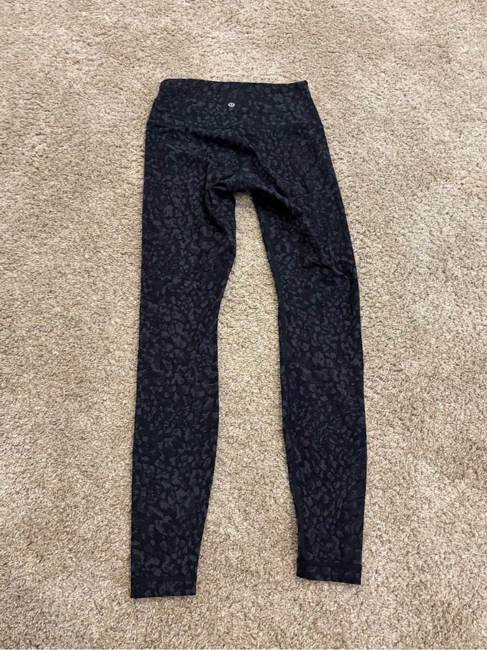 lululemon athletica Black Patterned Leggings